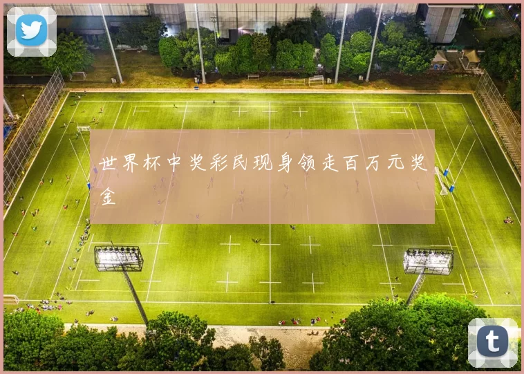 世界杯中奖彩民现身领走百万元奖金